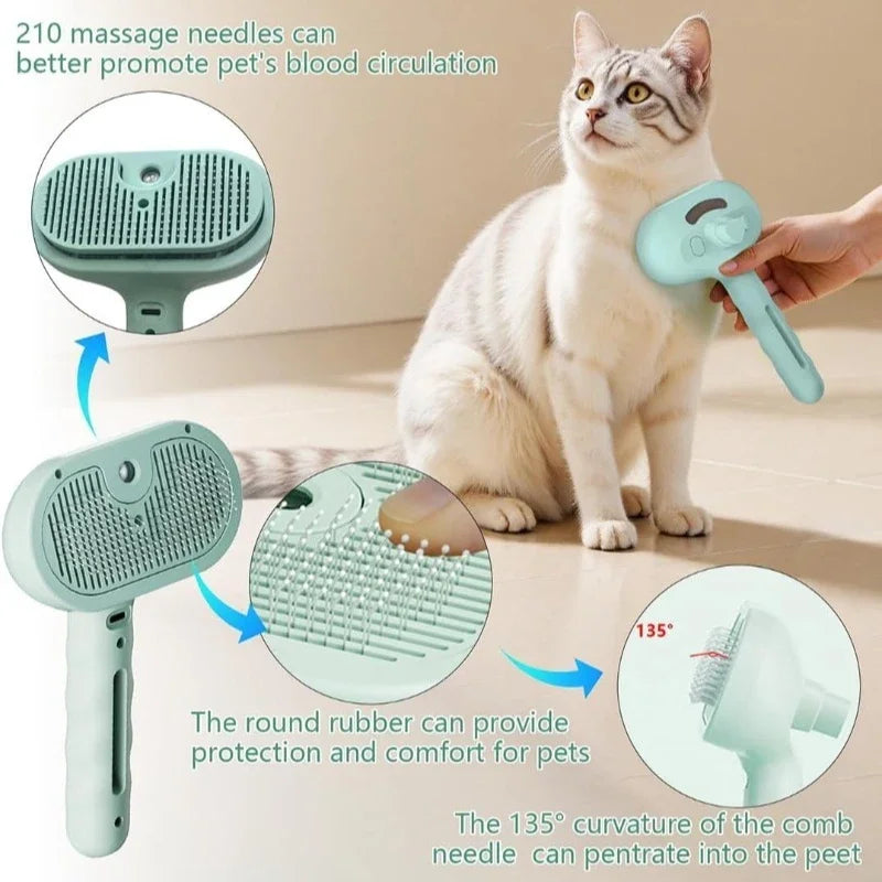 Pet Spray Hair Comb Professional Electric Hair Straightener