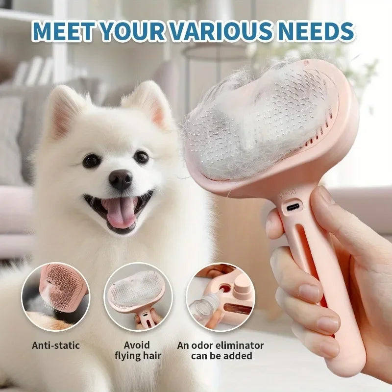 Pet Spray Hair Comb Professional Electric Hair Straightener