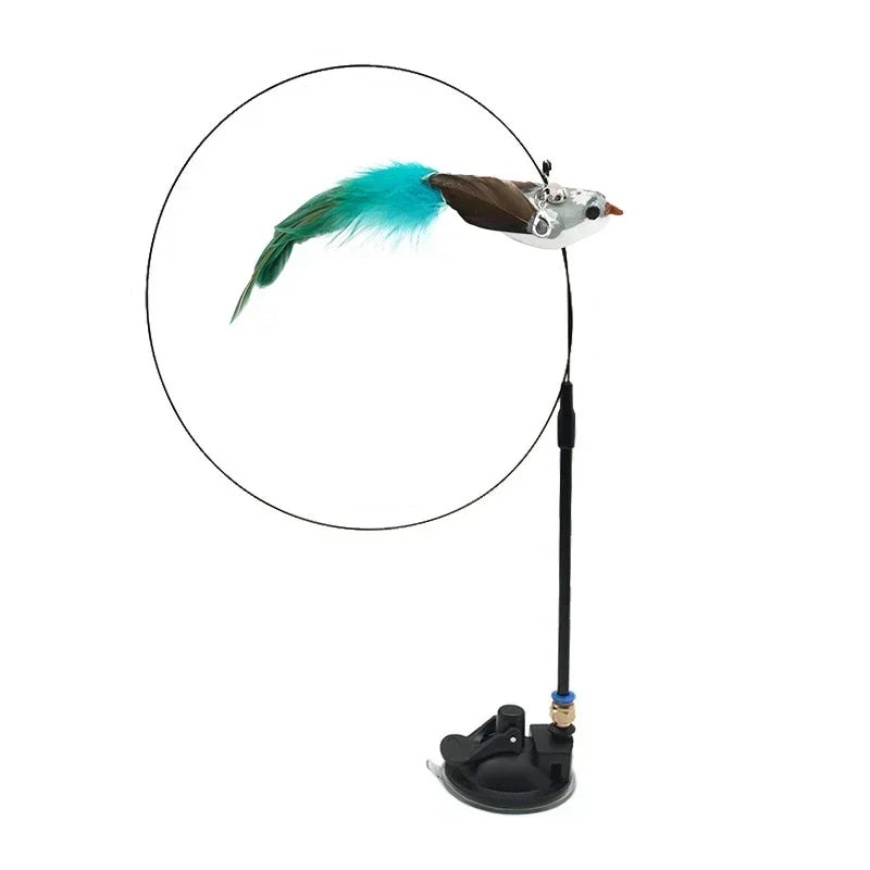 Interactive Cat Toy Funny Simulation Bird Feather