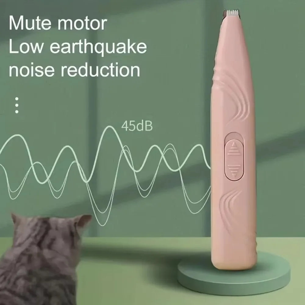 1pc Electric Pet Clippers Cat Dog Quiet Foot Hair Trimmer