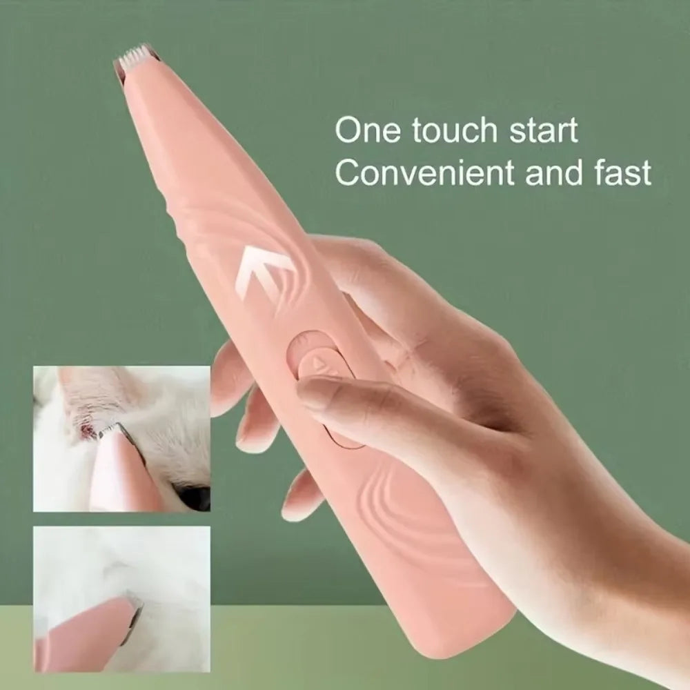 1pc Electric Pet Clippers Cat Dog Quiet Foot Hair Trimmer