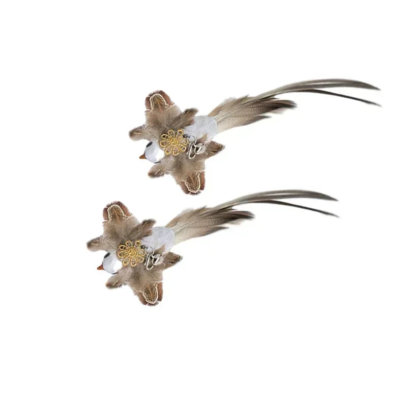 Interactive Cat Toy Funny Simulation Bird Feather
