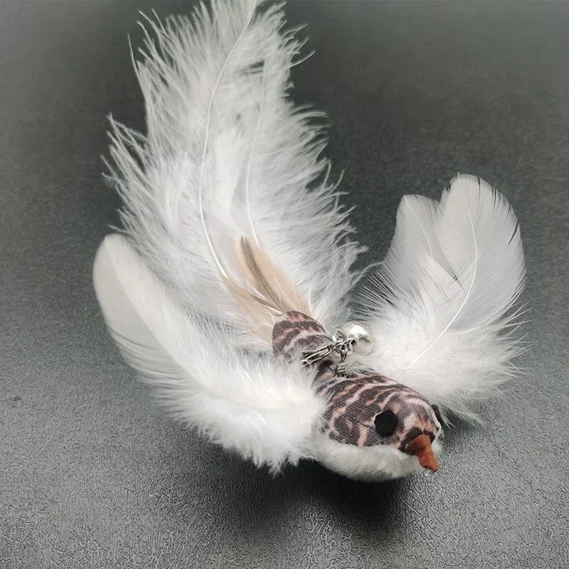 Interactive Cat Toy Funny Simulation Bird Feather