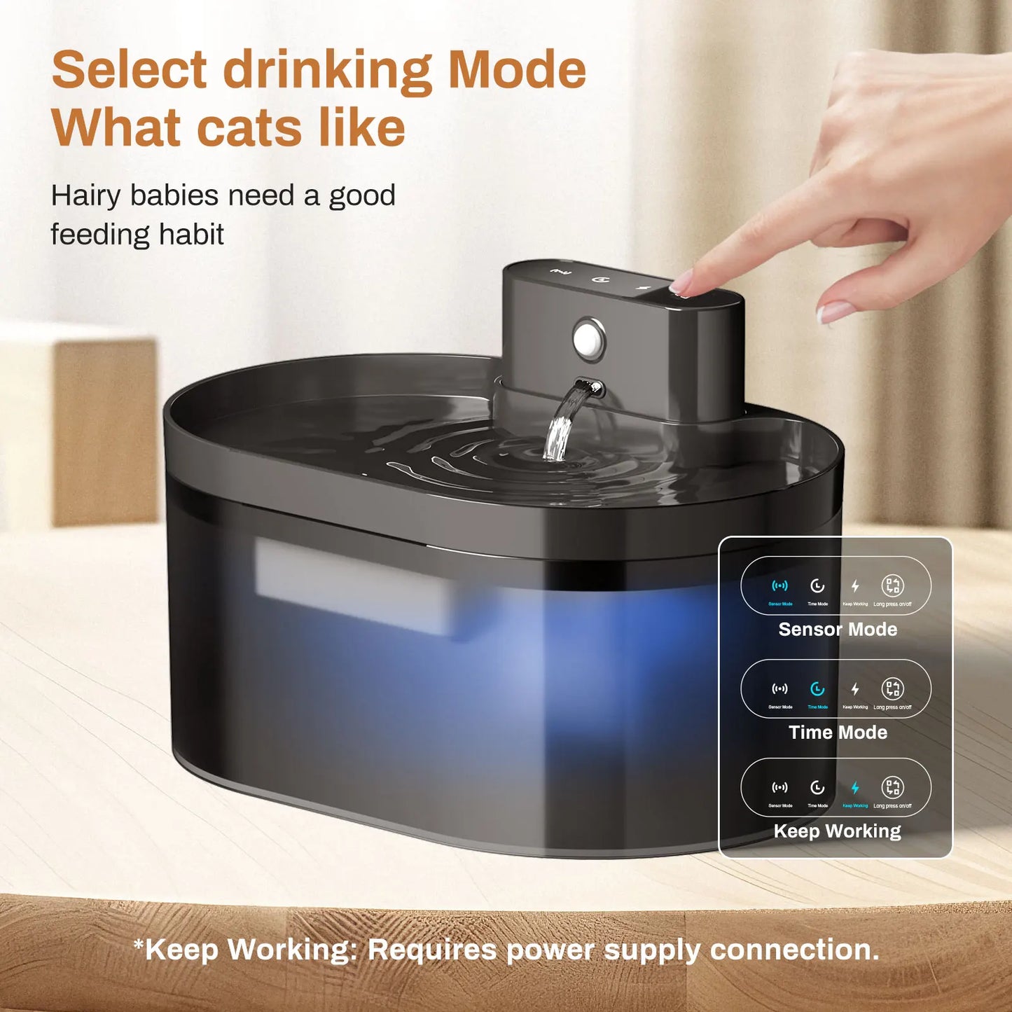 Induction Automatic Cat and Dog Drinking Fountain