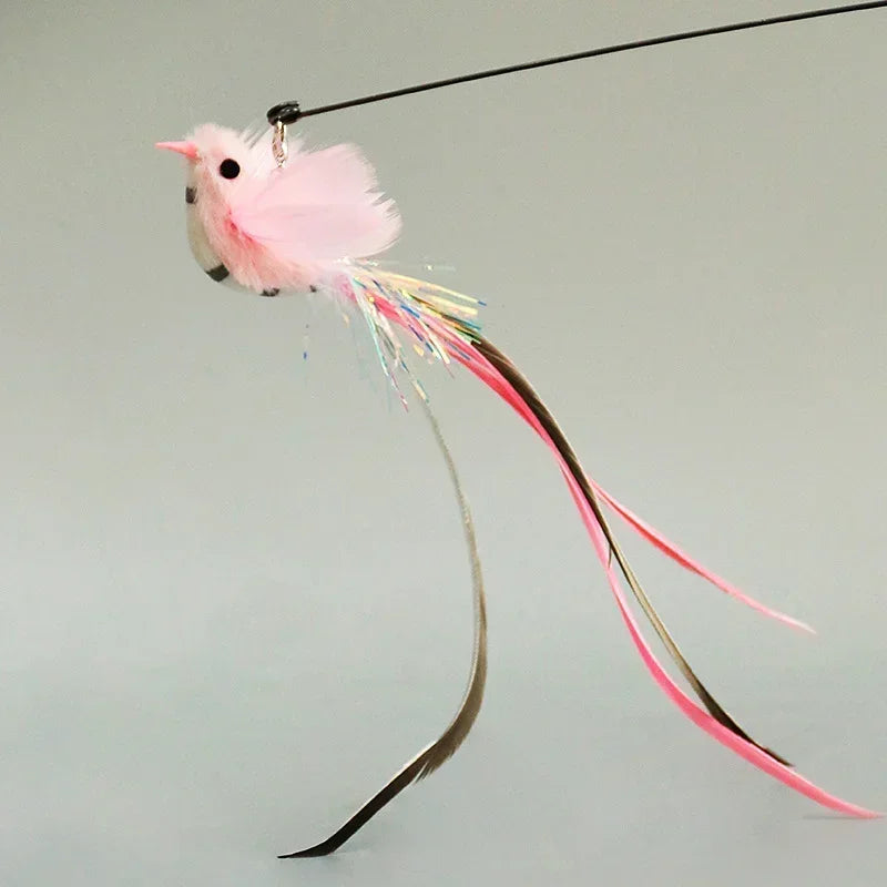 Interactive Cat Toy Funny Simulation Bird Feather