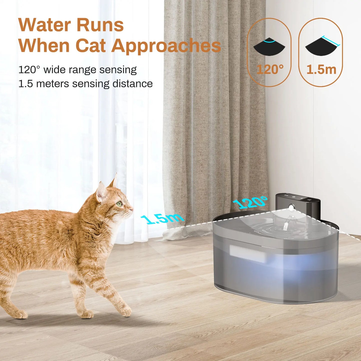 Induction Automatic Cat and Dog Drinking Fountain
