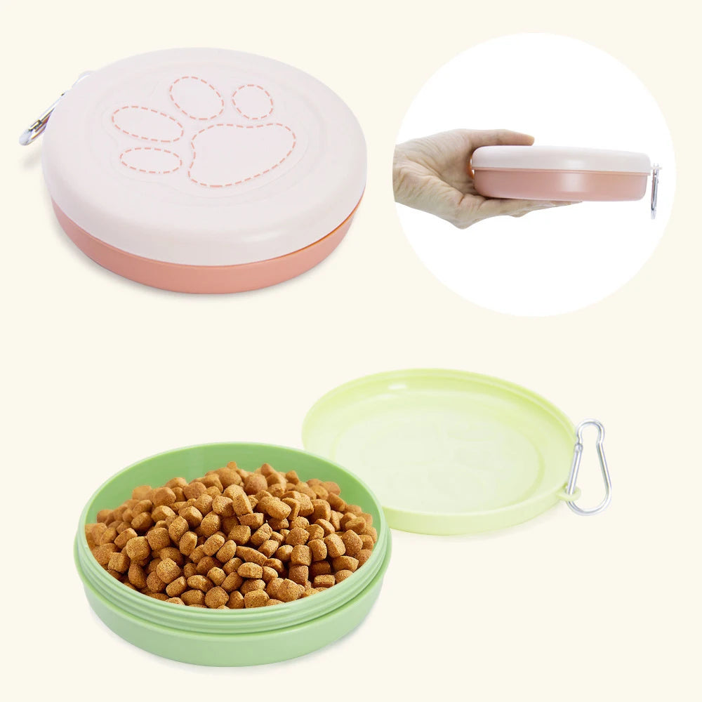 Portable Pet Dog Food Water Container