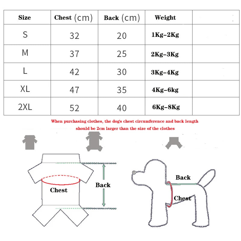 Warm Dog Clothes for Small Dogs