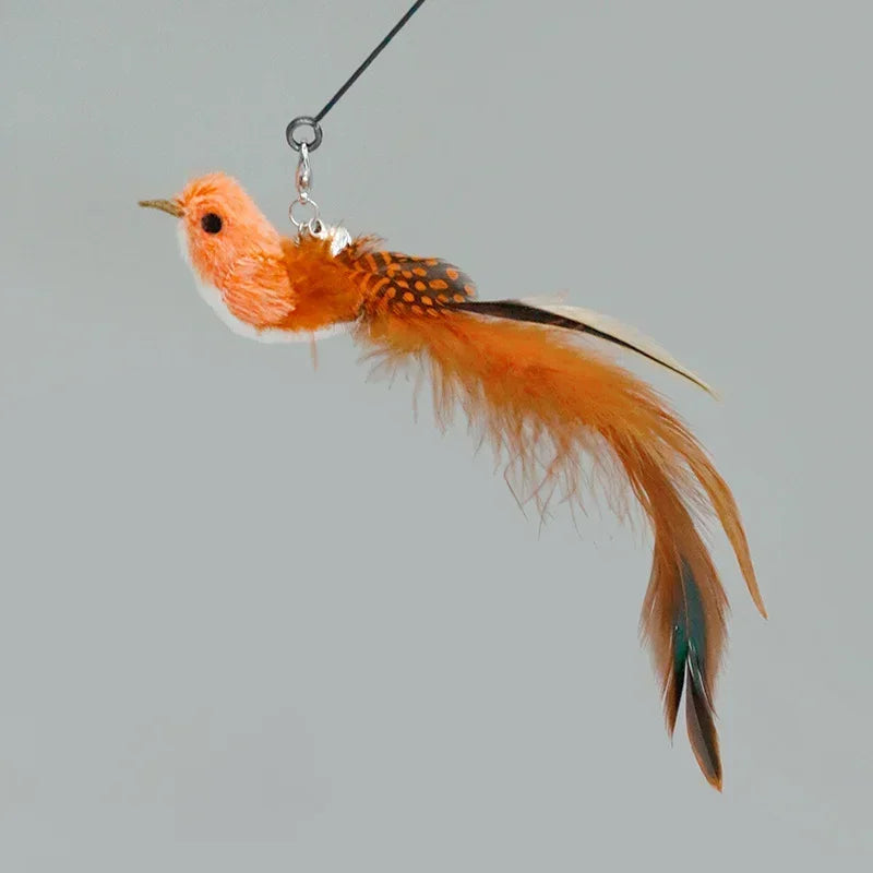 Interactive Cat Toy Funny Simulation Bird Feather