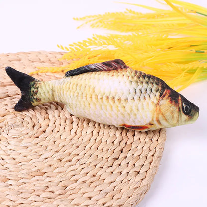 Cat Toy Training Entertainment Fish Plush Stuffed