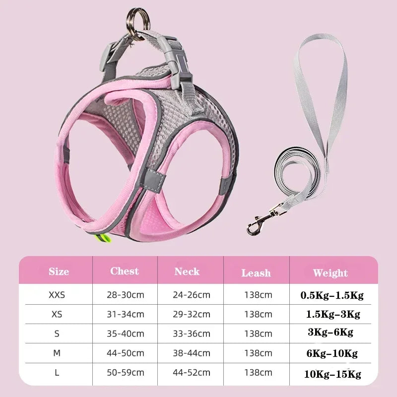 Adjustable Puppy Cat Harness