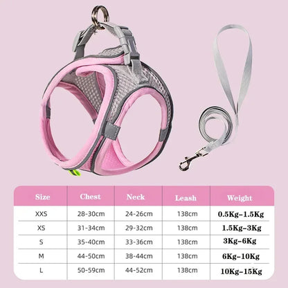 Adjustable Puppy Cat Harness