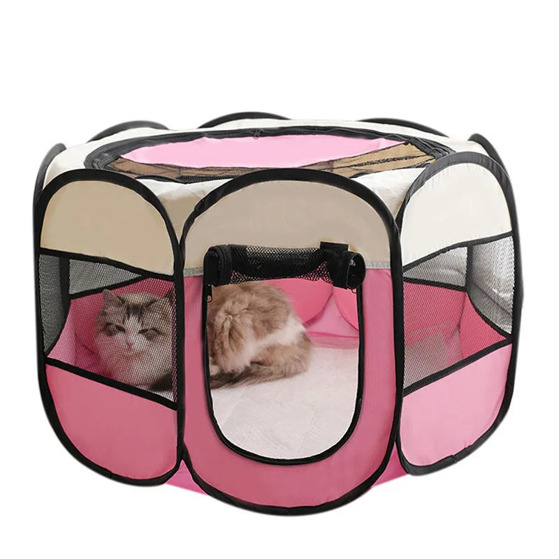 Foldable cats, dog tents claw-resistant