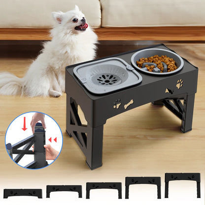 3 In 1 Pet Feeder Slow Feed Bowls Double Bowls