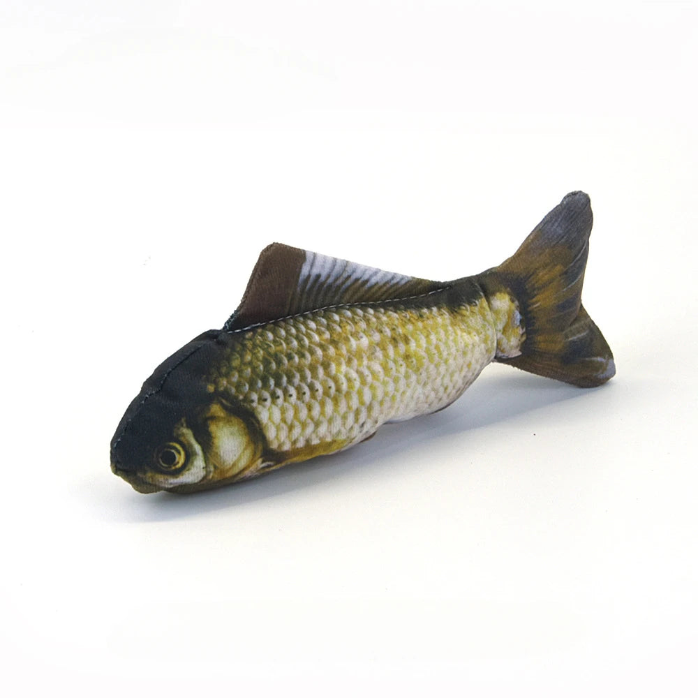 Cat Toy Training Entertainment Fish Plush Stuffed