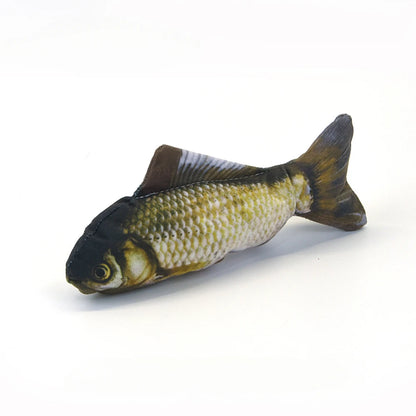 Cat Toy Training Entertainment Fish Plush Stuffed