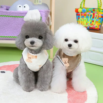 Pet Plush Jumpsuit Autumn Winter Dog Clothes