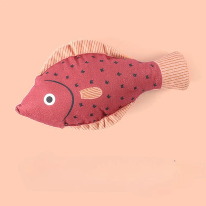 Cat Toy Training Entertainment Fish Plush Stuffed