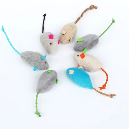 Fun Plush Mouse Cat Toy For Kitten