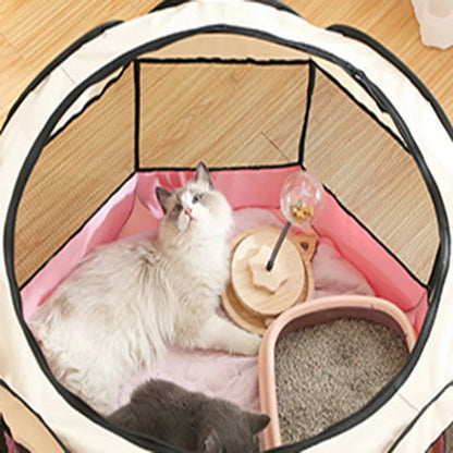 Foldable cats, dog tents claw-resistant