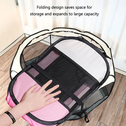 Foldable cats, dog tents claw-resistant