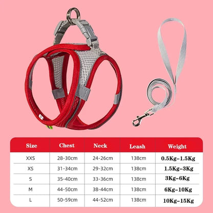 Adjustable Puppy Cat Harness