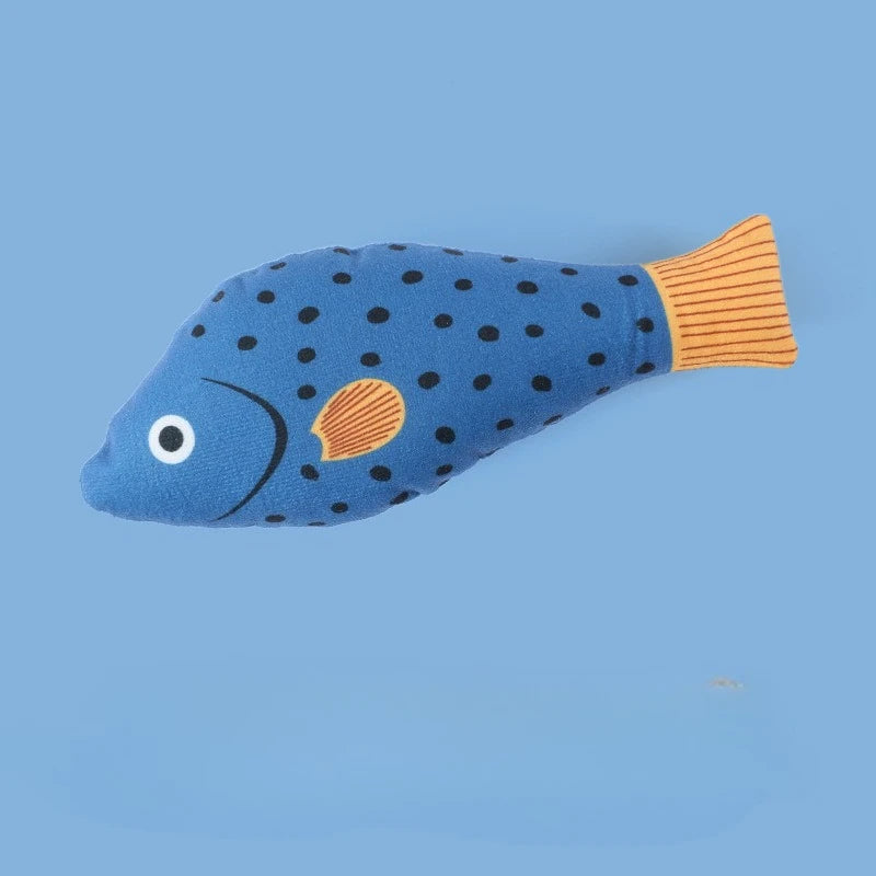 Cat Toy Training Entertainment Fish Plush Stuffed