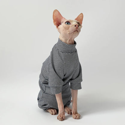Cat Clothes Leisure Stripe 4-legged
