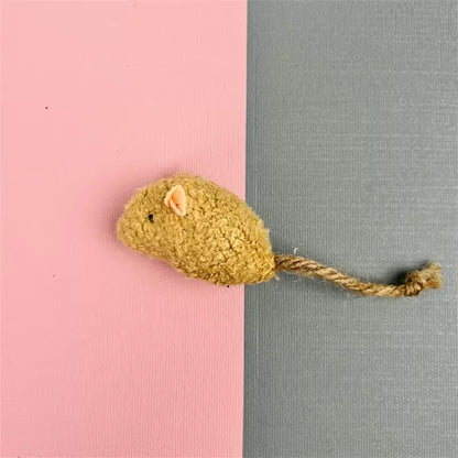Fun Plush Mouse Cat Toy For Kitten