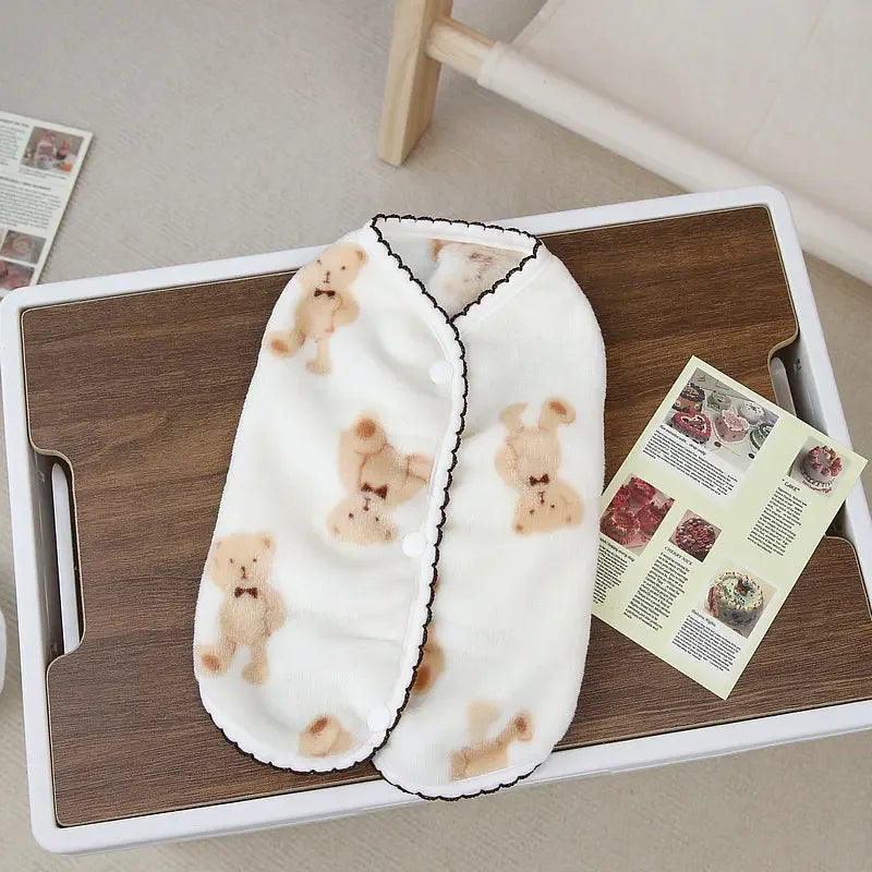 Pet Plush Jumpsuit Autumn Winter Dog Clothes