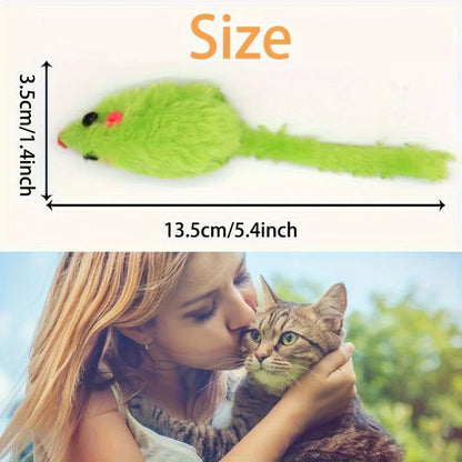 25 Pack Plush Little Mice Cat Toys Mouse