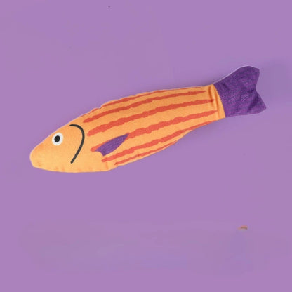Cat Toy Training Entertainment Fish Plush Stuffed
