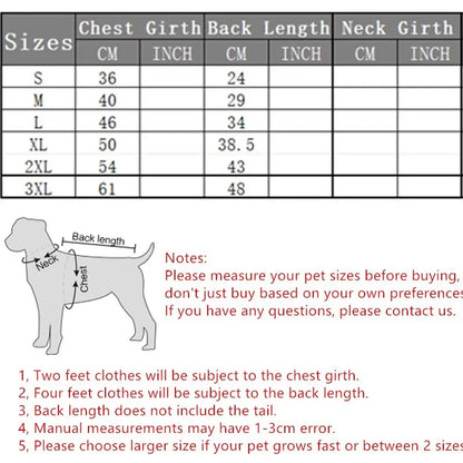 Pet Clothes Autumn Winter Pet Dog