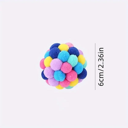 Plush Ball Toy Pet Elastic Bell Ball