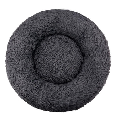 Round Dog Bed Winter Warm Cat Bed Plush