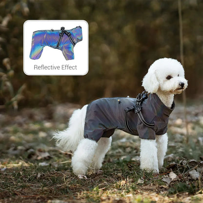 Dog Raincoat with Harness Waterproof