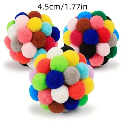 Plush Ball Toy Pet Elastic Bell Ball