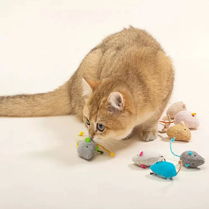 Fun Plush Mouse Cat Toy For Kitten