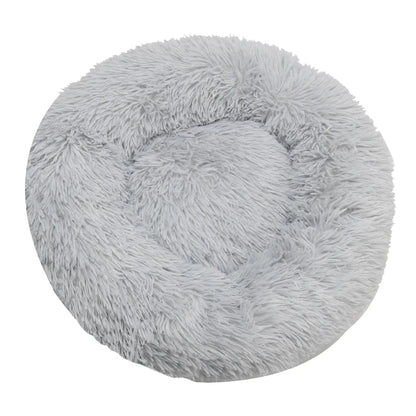 Round Dog Bed Winter Warm Cat Bed Plush