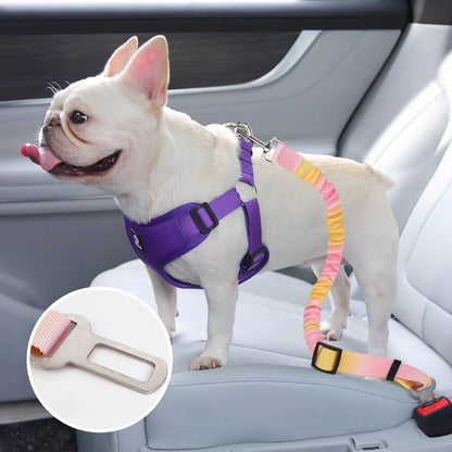 Adjustable Dog Car Seat Belt Harness Leash