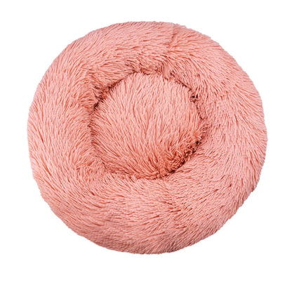 Round Dog Bed Winter Warm Cat Bed Plush