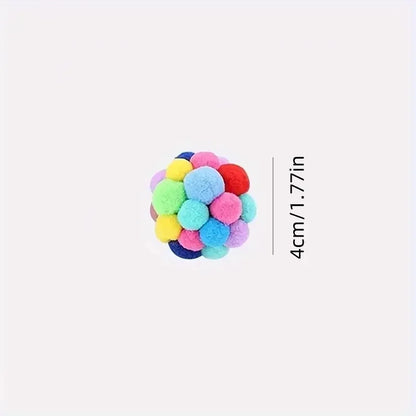 Plush Ball Toy Pet Elastic Bell Ball