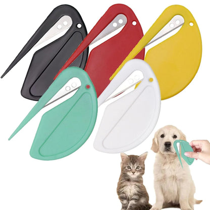 5pcs Pet Knot Cutter, Colorful Perfect De-tangling Tool For Cats