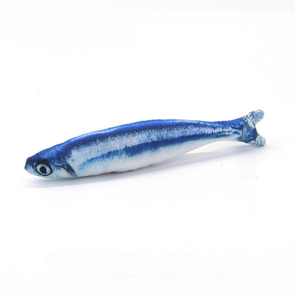 Cat Toy Training Entertainment Fish Plush Stuffed
