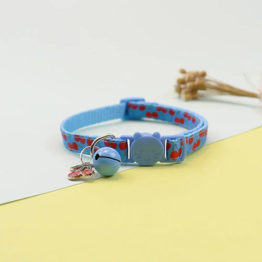 Pet Ribbon Fruit Cat Collar Cat