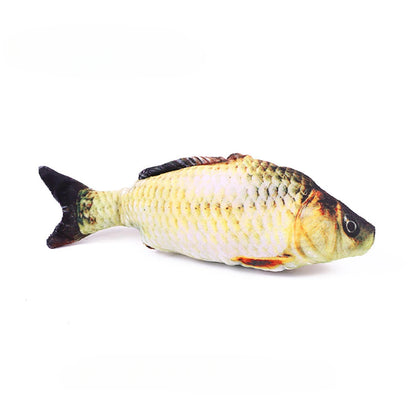 Cat Toy Training Entertainment Fish Plush Stuffed