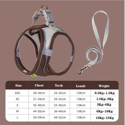 Adjustable Puppy Cat Harness