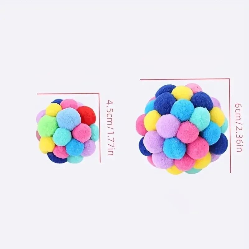 Plush Ball Toy Pet Elastic Bell Ball