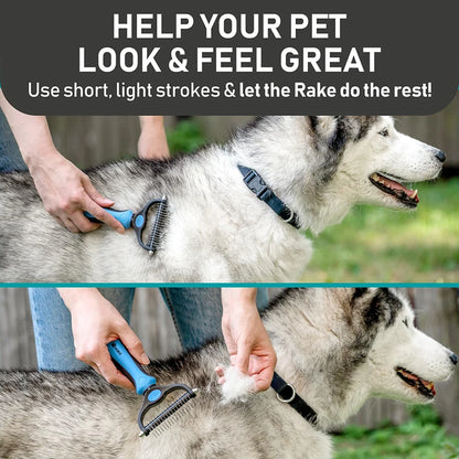 Pet Deshedding Brush Silicone Grooming Gloves