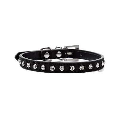 New Rhinestone Pet Collar Shiny Row of Diamond Dog Collars